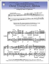 Christ Triumphant, Alleluia Handbell sheet music cover